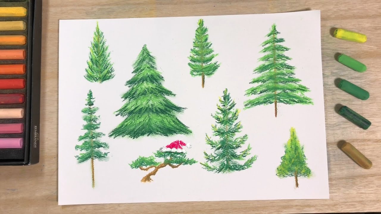 クリスマスツリーイラストの簡単な描き方かくぬる工房