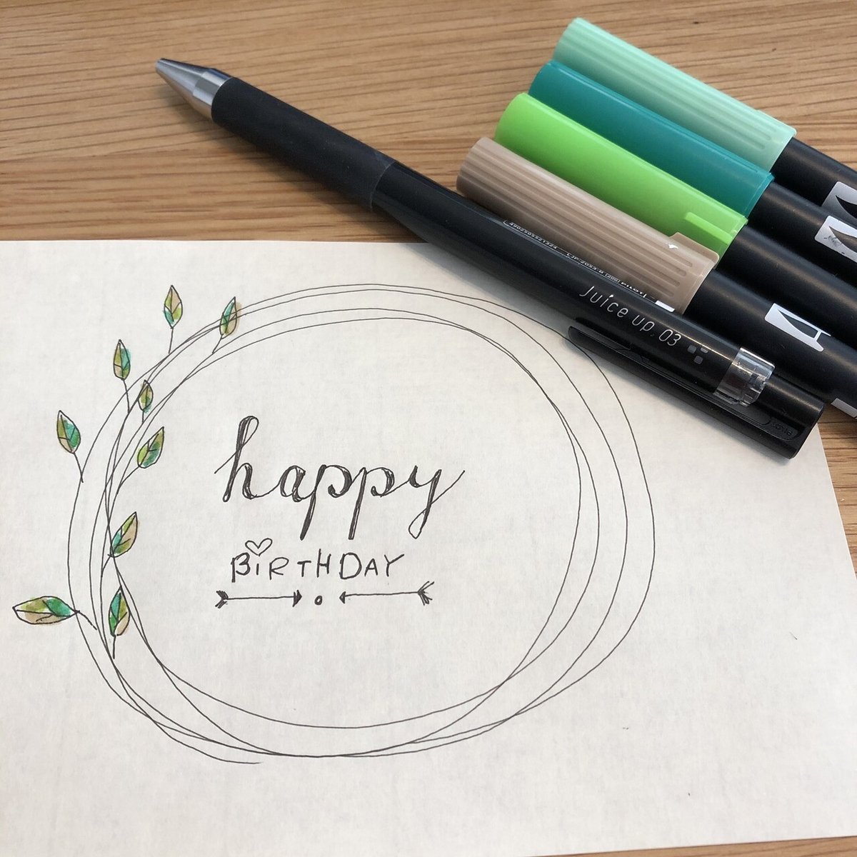 30タイプ HAPPY BIRTHDAYの手帳デコ描いてみた – 和気文具ウェブマガジン