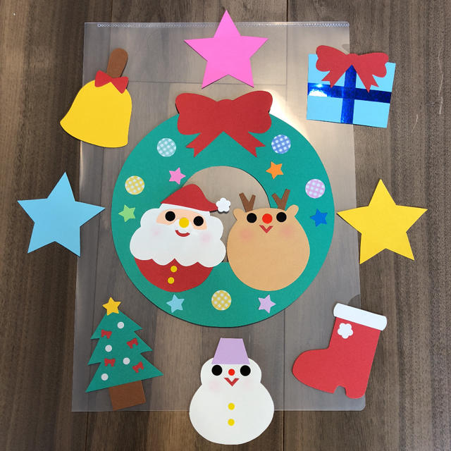 クリスマス壁面壁面飾りクリスマス会保育壁面冬12月イベント行事 保育 12月