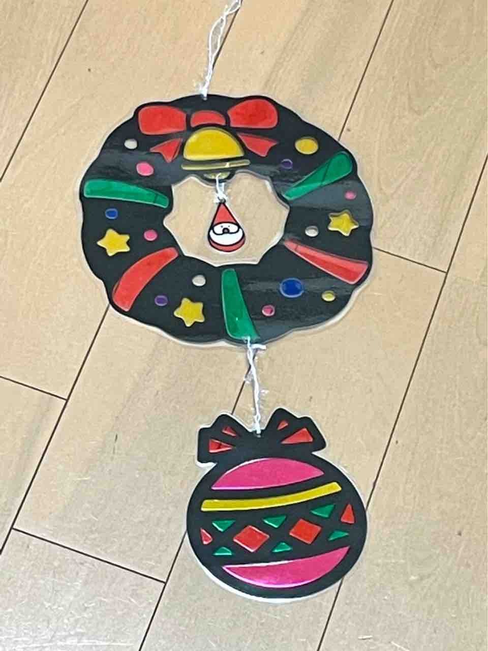 クリスマスに！プレゼントに！〜ステンドグラス風の飾り