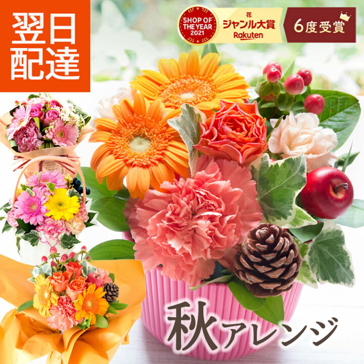 敬老の日 そのまま飾れる花束「茜華」