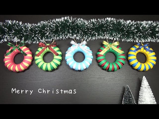 色画用紙で作る簡単でかわいい12月の壁面掲示物「クリスマスツリー」図工人