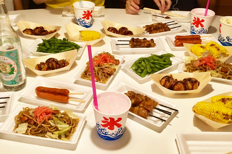 おうち縁日ごっこ♪すみっコぐらし夏祭りパーティーで可愛い屋台メニュー行事食百花