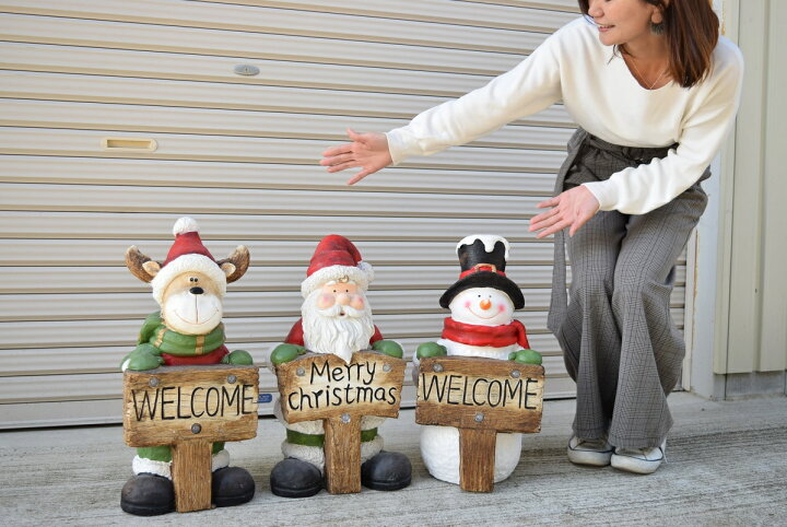 楽天市場 クリスマス 置物 ガーデンオーナメント・置物エクステリア・ガーデンファニチャー ：花・ガーデン・DIYの通販
