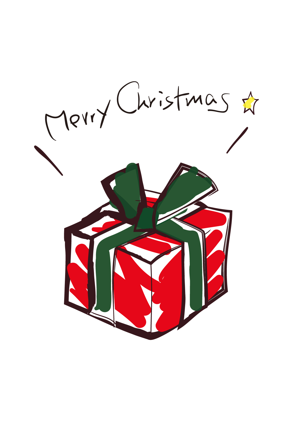 かわいい手描きクリスマスカードの作り方⛄️❤️