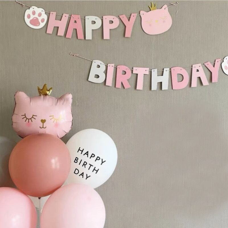 楽天市場 リボン りぼん ribbon 誕生日 飾り付けセットバルーン 風船 HAPPYBIRTHDAY ピンク 水玉 ガーランド バースデーデコレーション 可愛い 数字 大人 子供 女の子 男の子 : BALLOON DAYS