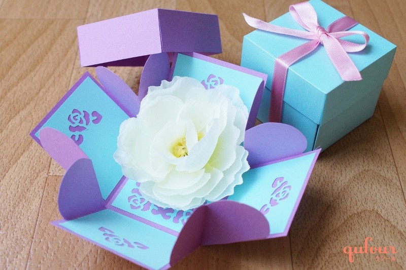 折り紙でプレゼントボックス 立体 の簡単な作り方かんたん工作・折り紙☆選り好み