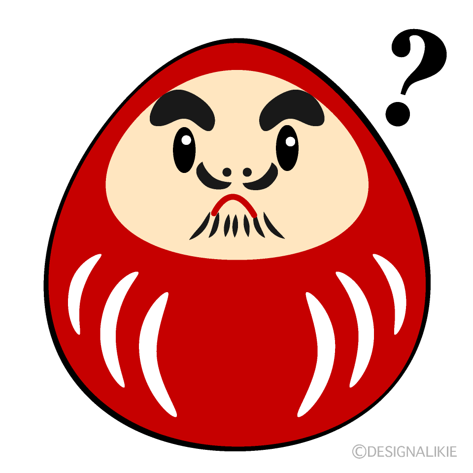 正月 年賀状イラスト素材 かわいい手描きのだるまスタンプ イラスト素材6929931- フォトライブラリ