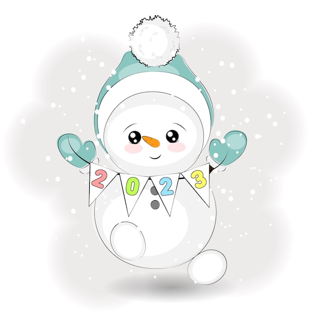 雪だるまイラスト無料素材イラストプラザ