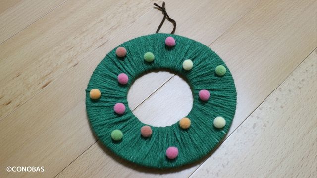 クリスマスリース🎄☆・○º○毛糸だま 大きめ ②の通販 by み～か's shopラクマ