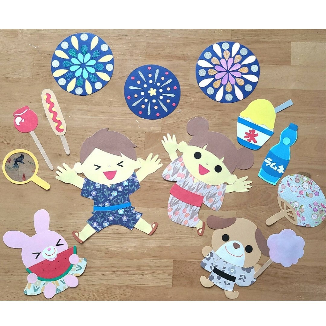 夏祭り飾り 手作り 花火TikTok