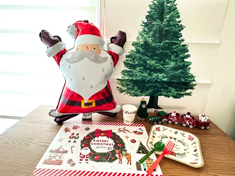 サンタクロース バルーン 風船 クリスマス フィルム ダイソー セリア 飾りの通販 by おたまごママ's shopラクマ