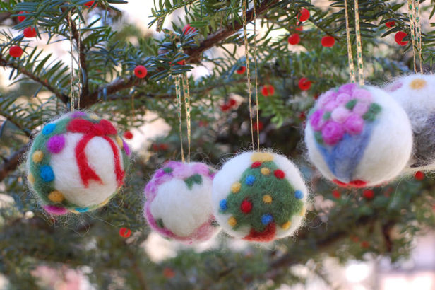 クリスマスオーナメントを手作り♪雪だるま スノーマン の作り方 無料型紙ありnunocoto fabric