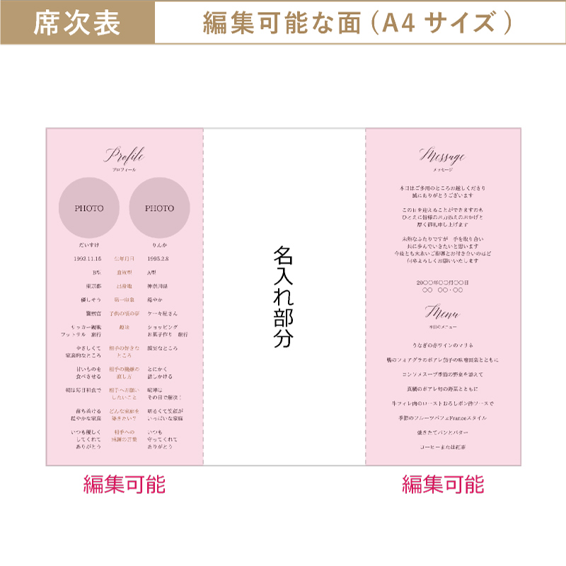 席次表 ロックフェス風結婚式席次表 – レッドアトレブライダル