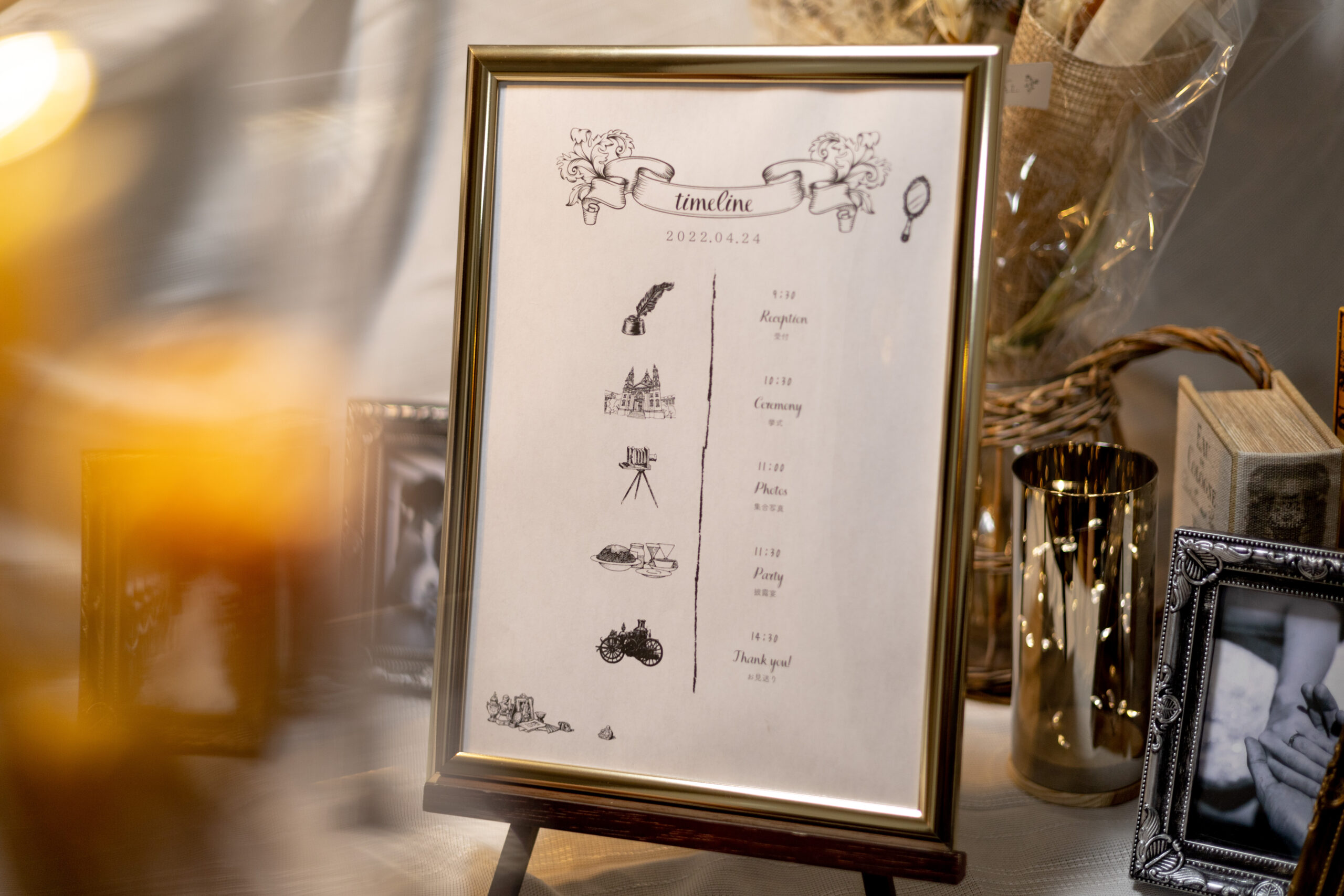 ウェディングタイムライン スケジュール