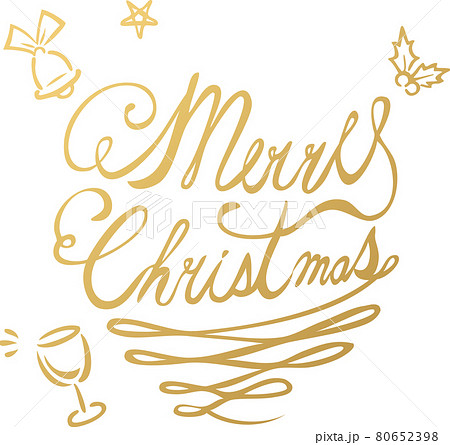 文字 メリークリスマス アルファベット ロゴの写真素材 - PIXTA