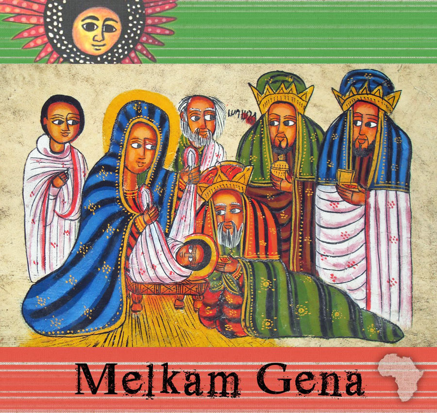 キリスト教エチオピア人は 2015年1月6日にギリシャのアテネで正教会のクリスマスの前夜に真夜中のミサに参加します —ストック編集用写真©Ale_Mi 288616522