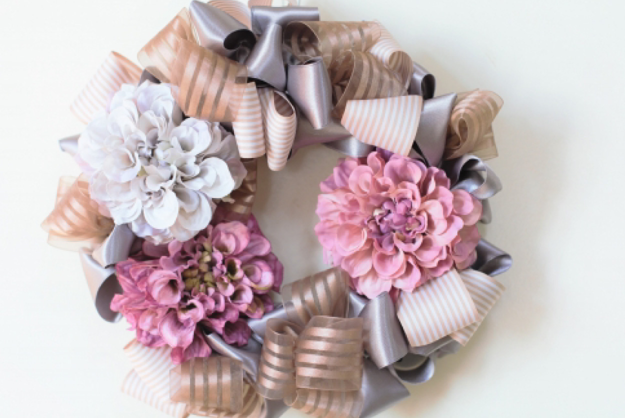 クリスマスリース リボン 作り方 簡単TikTok