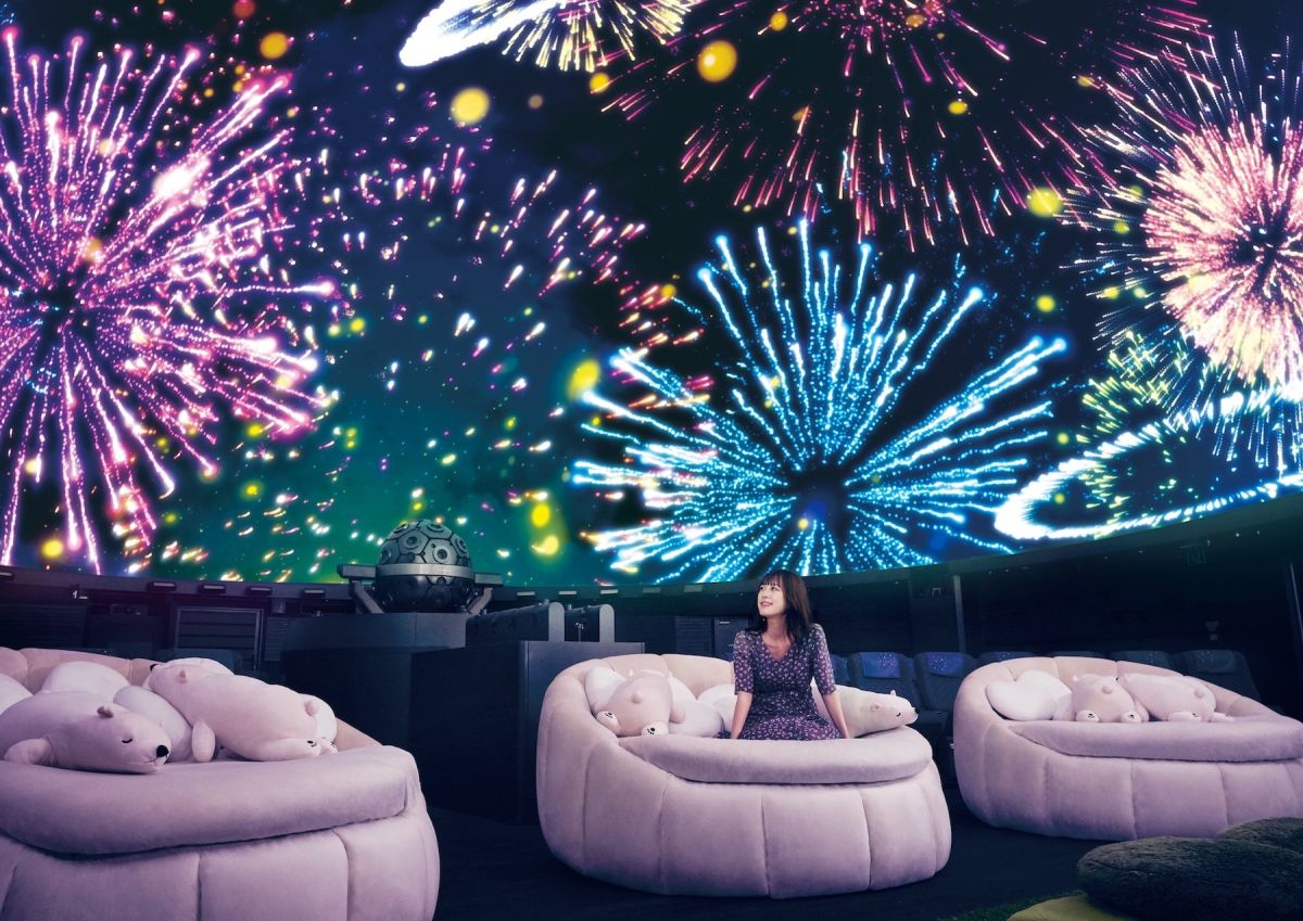 有楽町のプラネタリウムで「星空夏祭り」 ドーム内に花火映像投影 - 銀座経済新聞