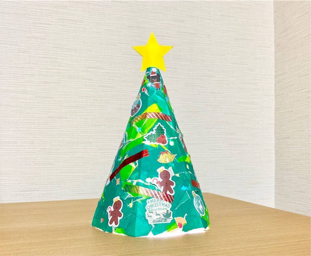 牛乳パックのリスマスツリー そらりお大和