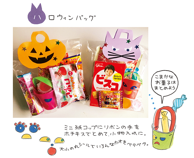 お菓子をラッピング』