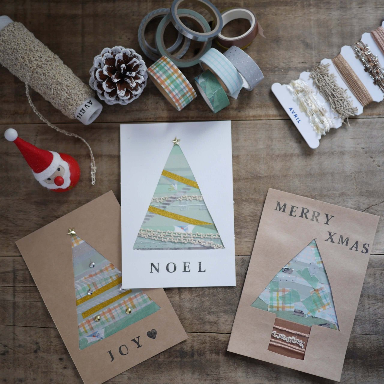 おしゃれな手作りクリスマスカード特集！簡単かわいい作り方アイデアキナリノ