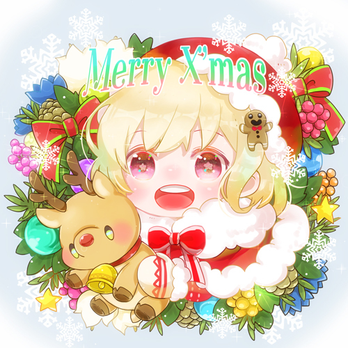 クリスマスかわいい女の子サンタ無料イラスト57702素材Good
