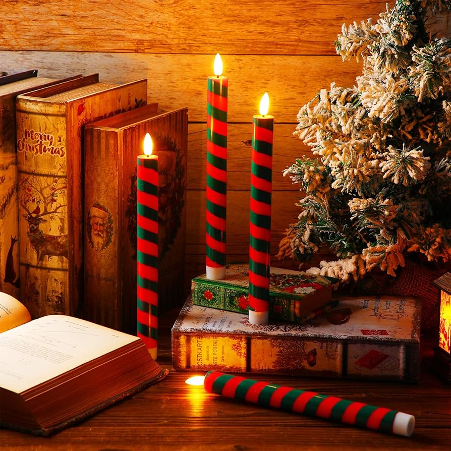 キャンドル LED 電池式 リアル ロングキャンドル 全2色 10本セット クリスマス キャンドル スティックキャンドル ライト ロング 長いろうそく 可愛い 姫系 Litake リテーク24個セット LEDキャンドルライト 電池式 無香料 暖色 - LEDのLiTAKE