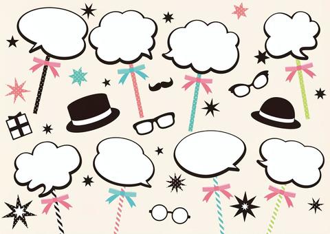 送料無料ハロウィン フォトプロップス22枚セット ハロウィーン 飾り 写真道具