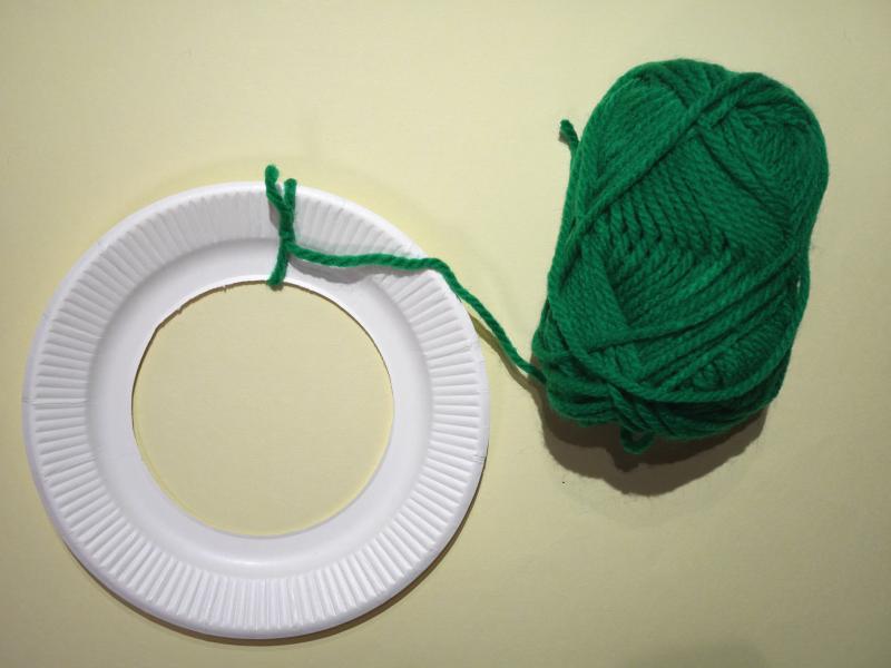 京都の町家で毛糸のクリスマスリース作りのワークショップ編み物キット販売・編み方ワークショップイトコバコ