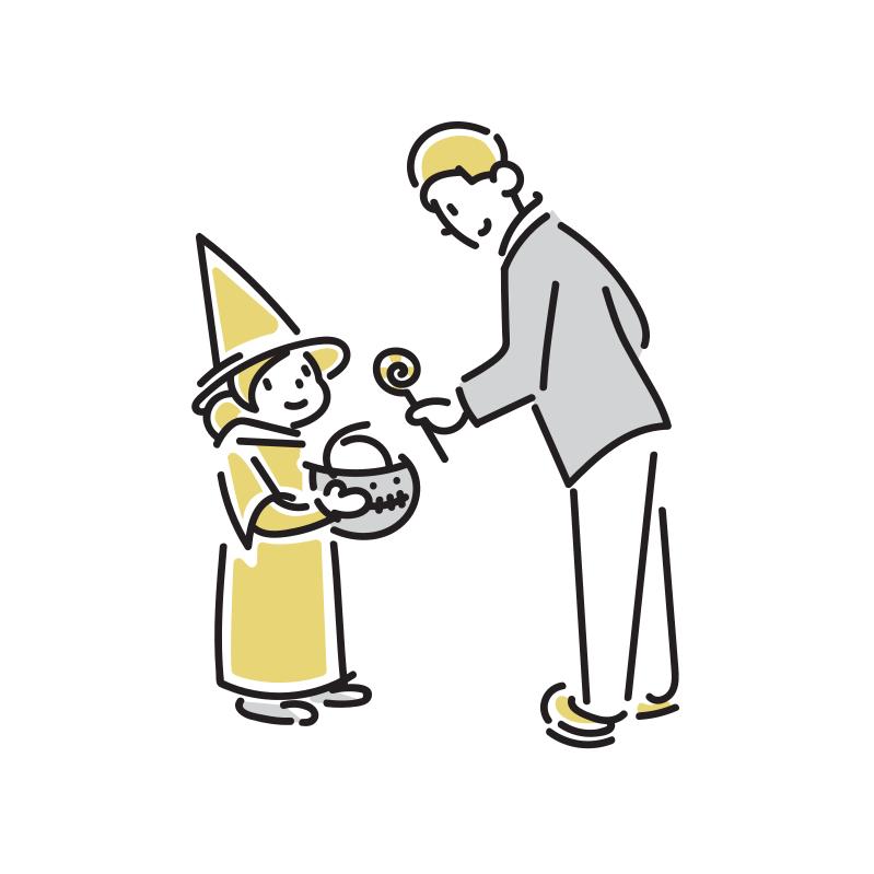 ハロウィンのお菓子 – ふでこや無料イラスト