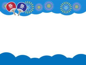 お盆のフレーム_横型イラスト - No: 2105577無料イラスト・フリー素材なら「イラストAC」