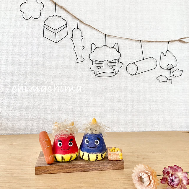 木製 節分 置物 6点セット- メルカリ