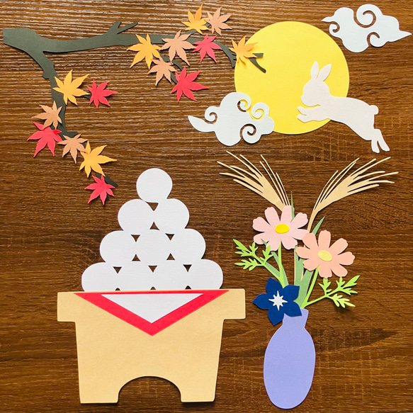 十五夜の壁飾り: フローレンス結城 ブログ