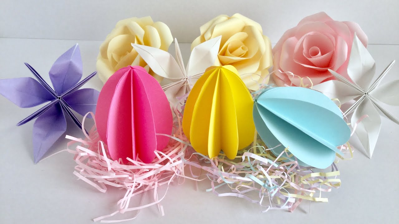 イースターエッグ塗り絵＆工作型紙 - Learning Japanese with UK-warakado