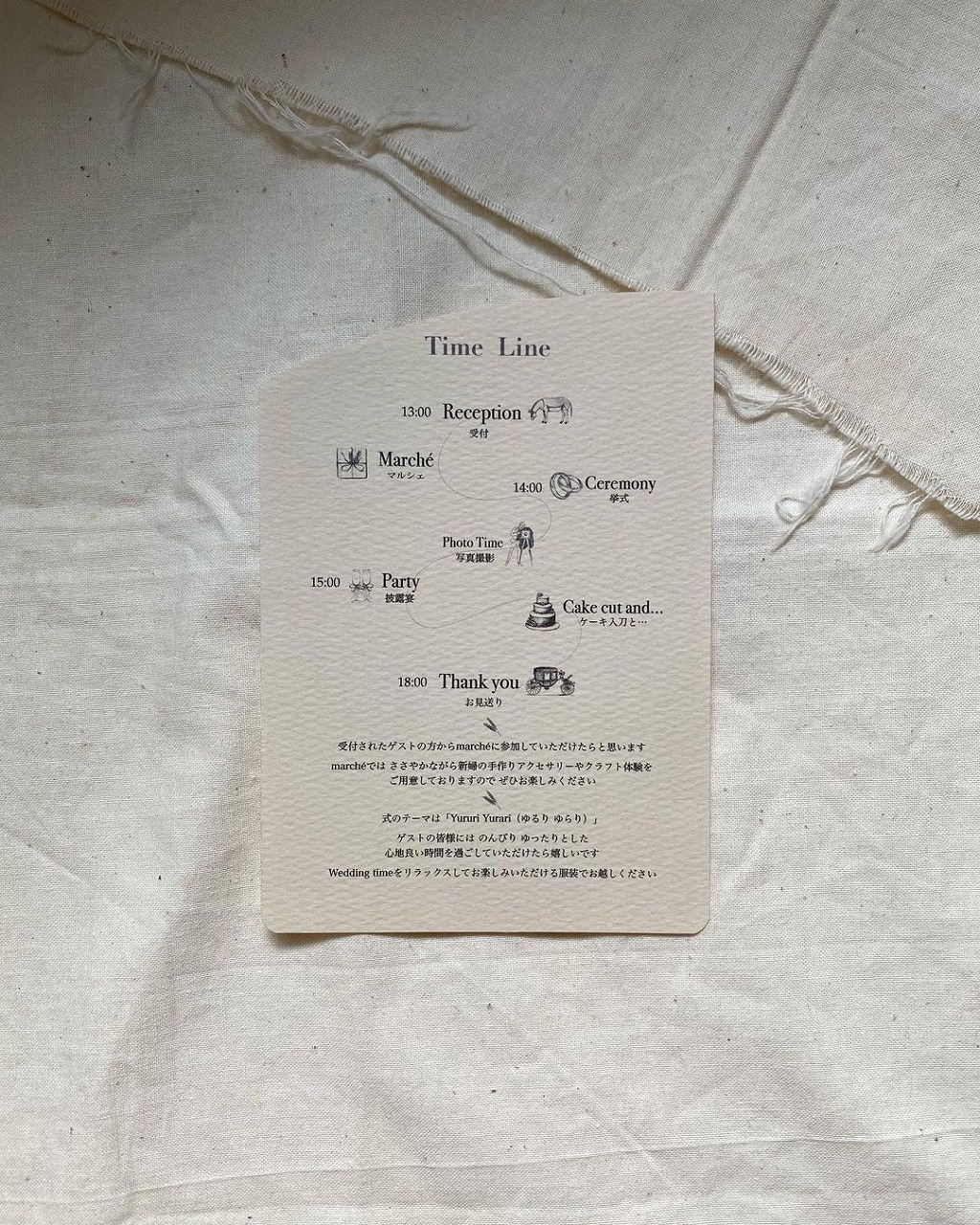 オーダーメイド❣️ウェディングタイムライン 日本語入り- cheri KEKOminne byGMOペパボ国内最大級のハンドメイド・手作り通販サイト