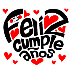 お誕生日おめでとうございます。スペイン語かわいいカラーです。イラスト画像とPSDフリー素材透過の無料ダウンロード - Pngtree