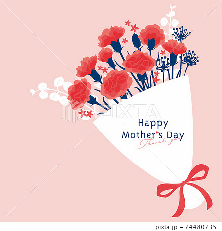 母の日のイラスト カーネーションの無料イラスト素材 - フリーランスWebデザイナーのリアル