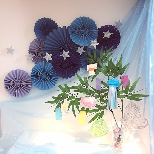 七夕 天井 飾り 手作りTikTok