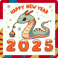 あけおめ 2025 へびTikTok