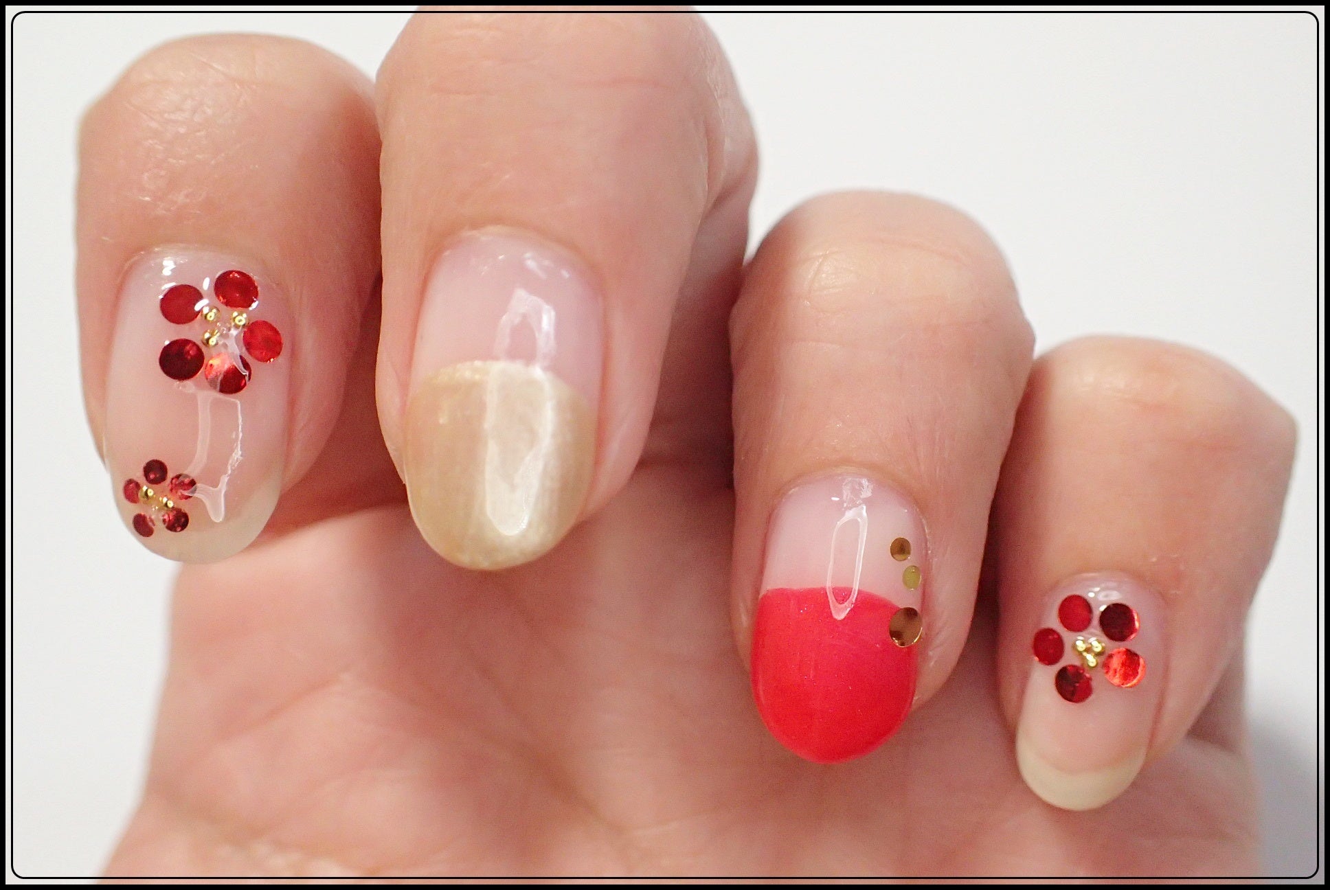 年越しまであと3日！お正月ネイルをしてみよう！和柄ネイルセルフネイラー きゃの