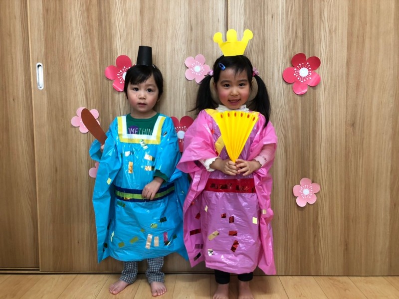 みずべこどもの家保育園 「手作りひなかざり」社会福祉法人 相模会