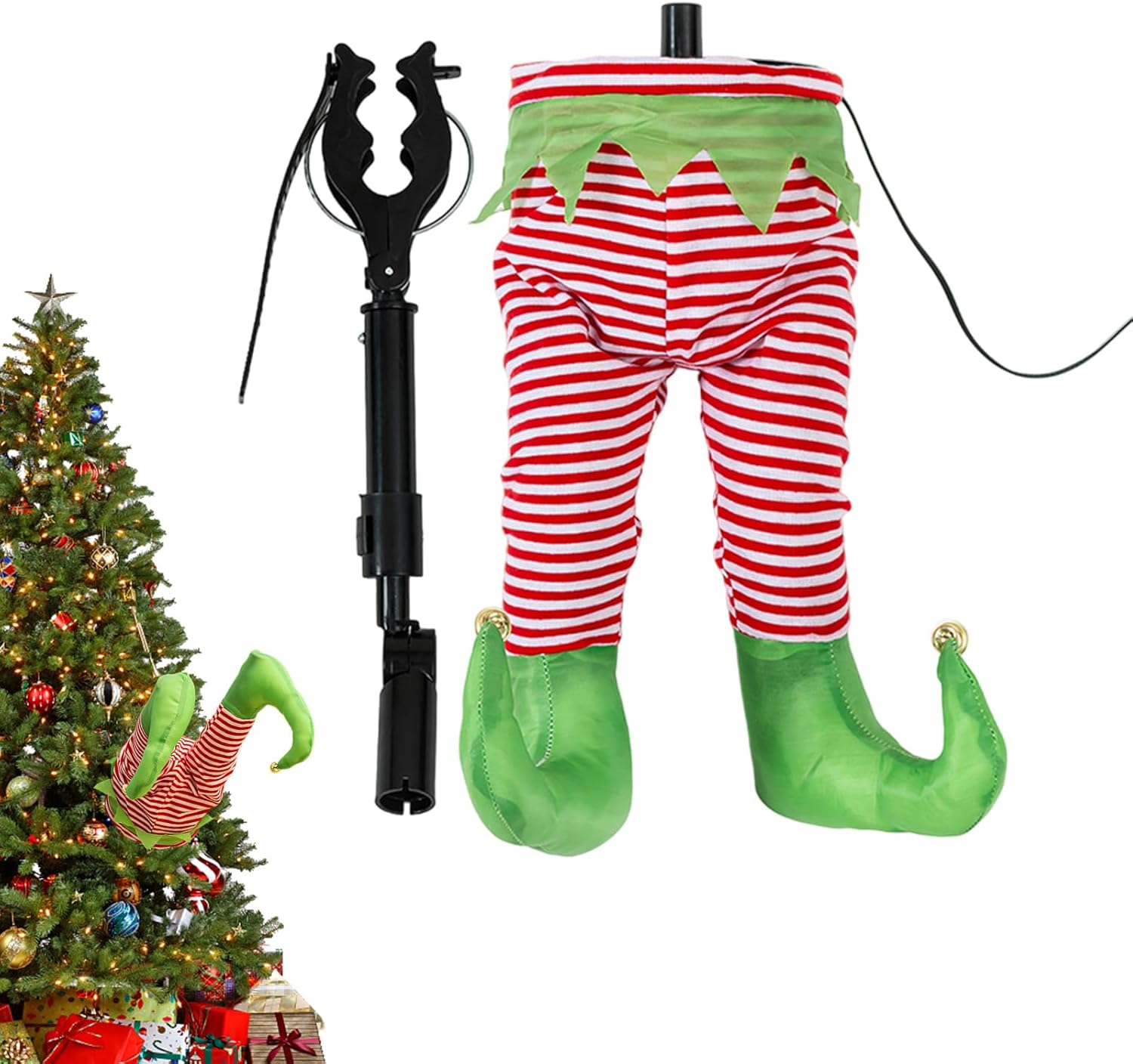 クリスマスツリー用サンタクロースの脚, 休日の装飾 暖炉飾り アニメーション 揺れる トッパー, 室内祝祭日ホームホリデーレストラン 13,209 暖炉クリスマス Stock Photos, High-Res Pictures, and Images - Getty ImagesBook,サンタクロース, ツリ