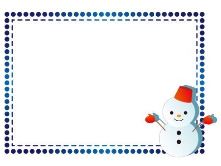 冬におすすめの商用利用可能な無料フレーム・枠素材