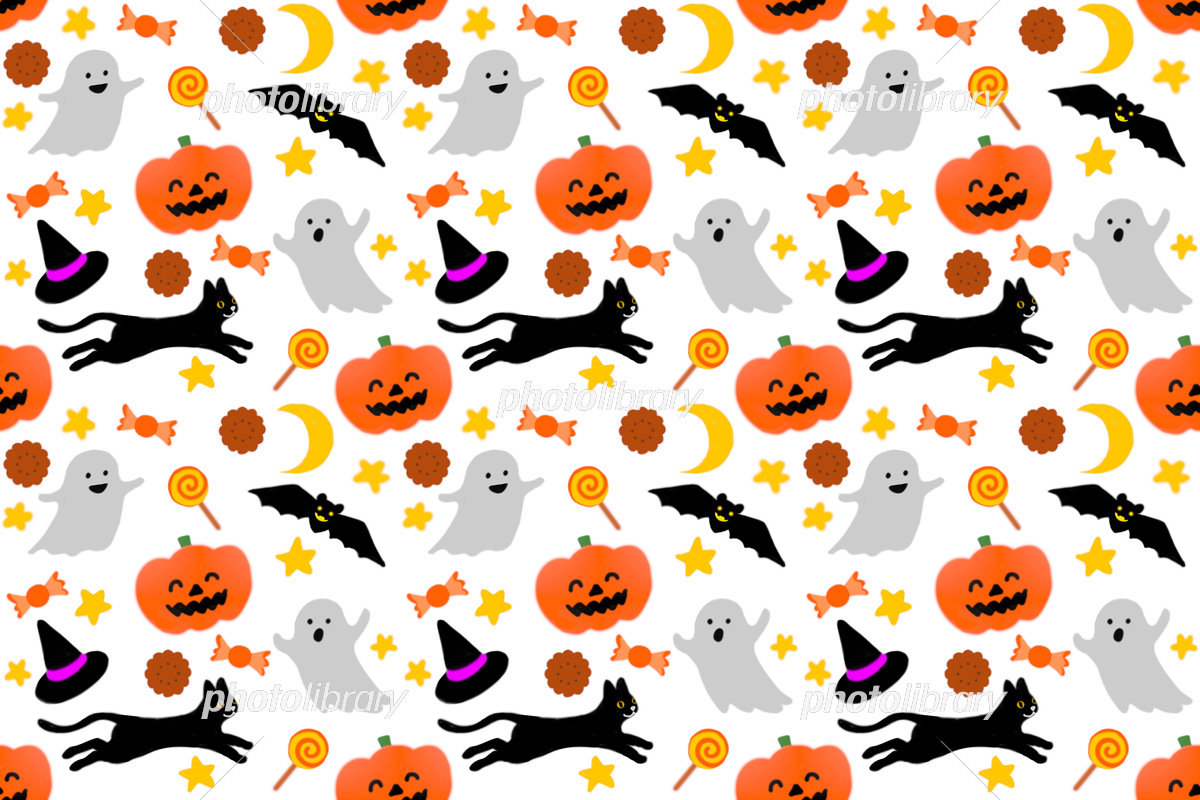 ハロウィンな夜空の背景 7種OKUMONO