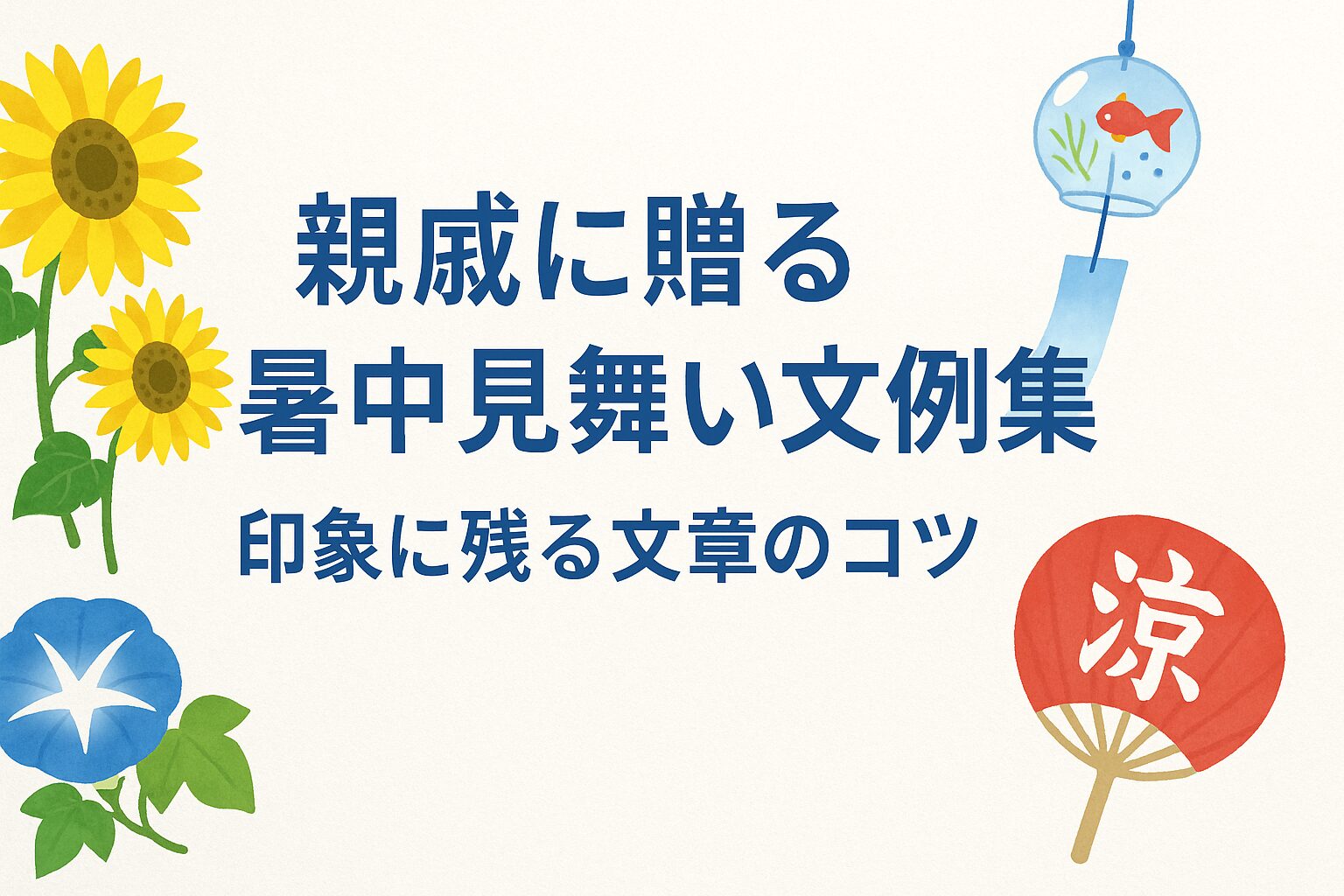 暑中見舞いの書き方とは？ビジネスシーンで活用できる例文とマナーを紹介 - キナバル株式会社