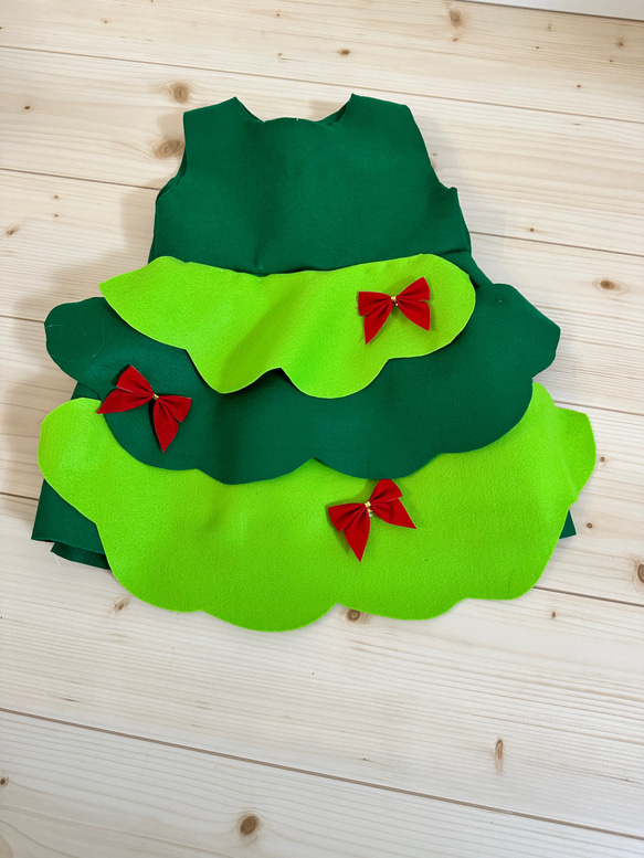 サンタポンチョ 子供のクリスマス衣装の作り方How to make children's Christmas costumes