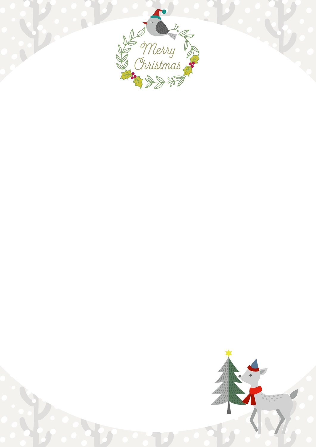 クリスマスのフレーム お便り・お便りフレーム フレーム・テンプレート の無料イラスト介護アンテナ