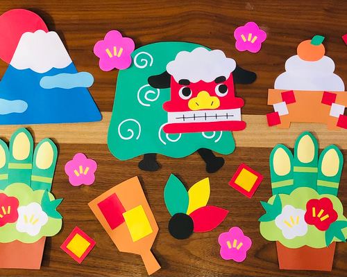 保育 新年 正月 冬 干支 壁面 壁面飾り 保育壁面 縁起物壁面飾り 「十二支大集合！」の作り方！無料型紙で簡単！お正月 干支 子 丑 寅 卯 辰未 午 未 申 酉 戌 亥 壁面装飾 12月 １月 保育 幼稚園 介護