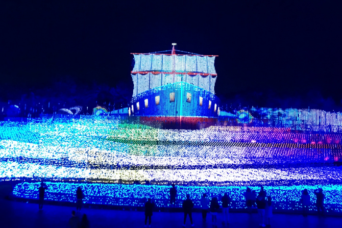 なばなの里 イルミネーション 今回のテーマエリアは「さくら」ナガシマリゾートのプレスリリース共同通信PRワイヤ